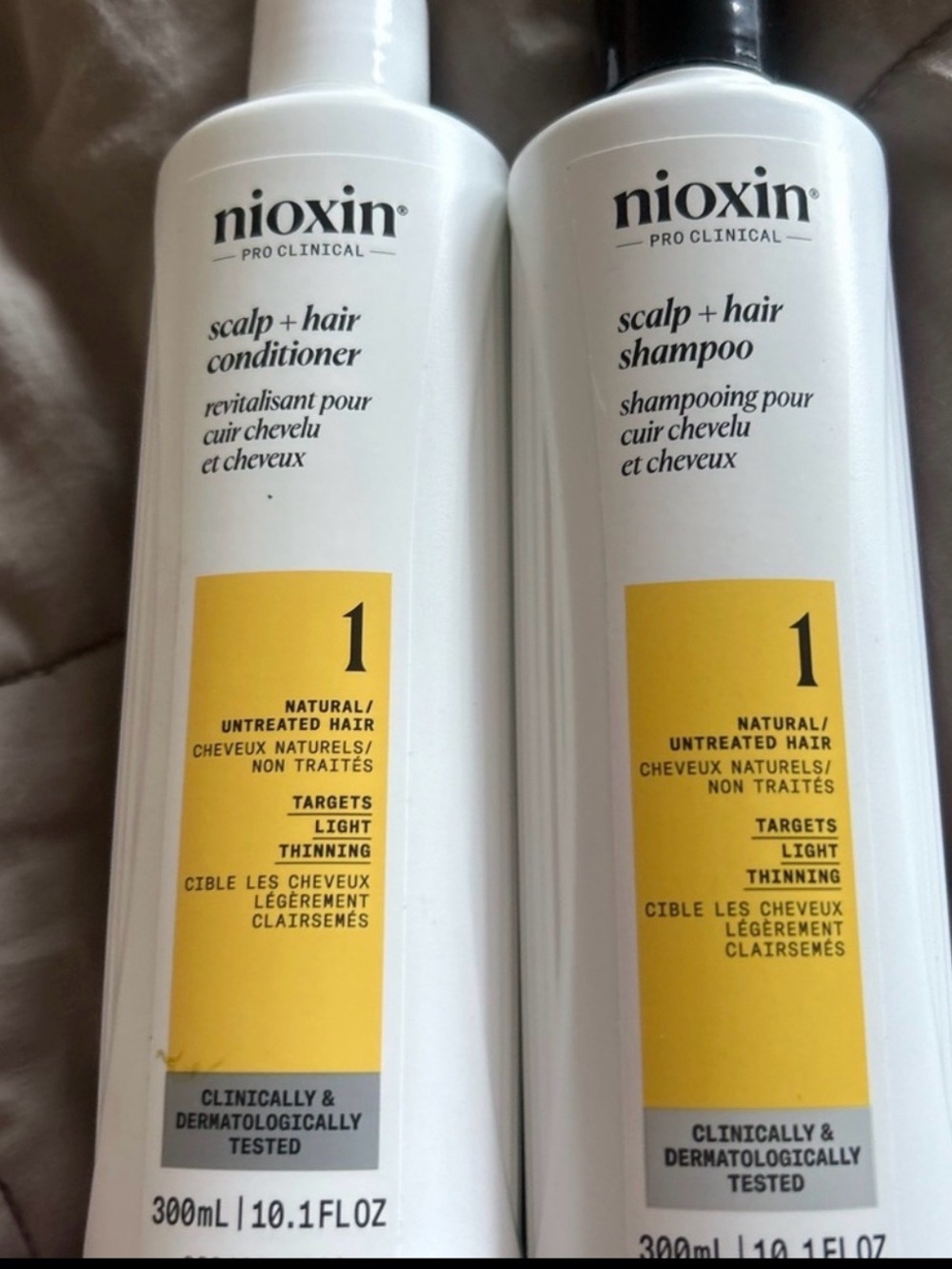 Step 1 Nioxin Scalp + Hair Shampoo & Conditioner Set for thinning hair